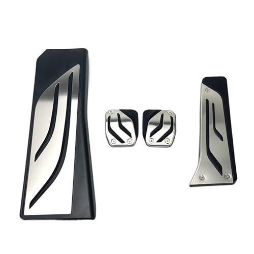 HAUINVC Pedals Fit for 5 6 7 Series GT M5 X3 X4 E83 F25 F26 Z4 E85 E65 E67 E68 F01 F02 F03 F04 F10 F11 F06 F07 F12 F13 F18 Car Fit for Gas Pedal Durable(Manual 3pcs)(Manual 4pcs)