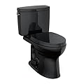 TOTO® Drake® II Two-Piece Elongated 1.28 GPF Universal Height Toilet with SS124 SoftClose Seat, WASHLET+ Ready, Ebony - MS454124CEF#51