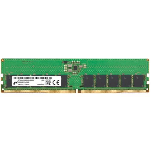 Micron DDR5 ECC UDIMM 32GB 2Rx8 5600 CL46 16Gbit MTC20C2085S1EC56BD1R