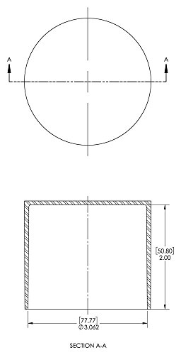 Image of Caplugs SC-3-1 /16 SC Series - Plastic Sleeve Cap for Tube Ends, 8 Pack, Red LD-PE, 3.062 inch W x 2.00 inch L Threaded and Non-Threaded Tubing, Rods, Masking, Painting, Plating, Grit-Blasting (99396201)