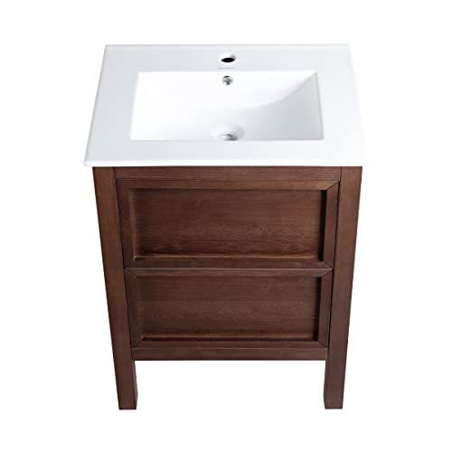 Swiss Madison Nadar 24" Bathroom Walnut Bath Vanity #TOP7