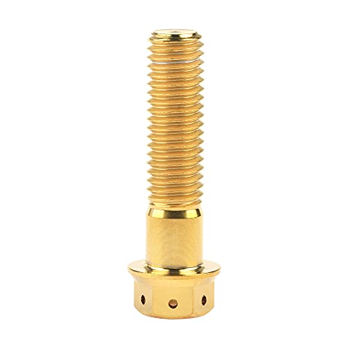 Tornillos M10 de titanio de alta gama con acabado oro hexagonal 6