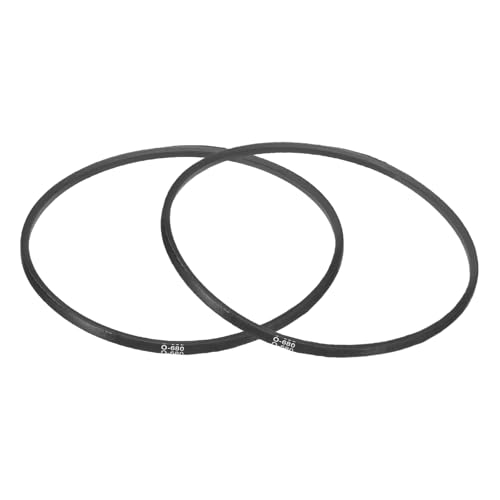 QUARKZMAN 2 Stück O-680 O-Typ Keilriemen 680mm/26,8\ Innere Länge x 0,39\ Breite x 0,24\ Höhe Antriebsriemen, O-Typ Geschlossener Gummiantriebsriemen