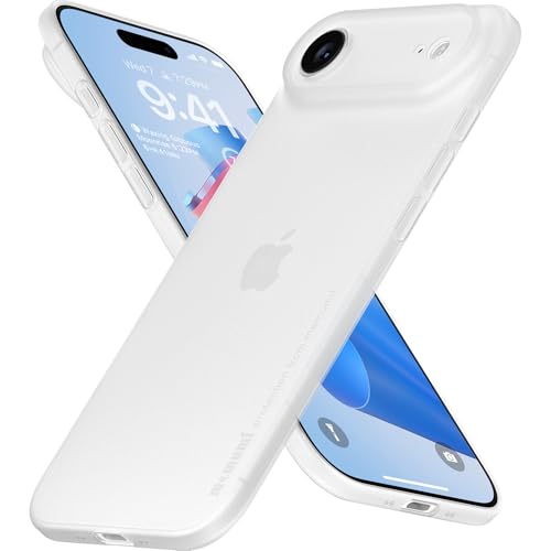 memumi 0.3mm Custodia Ultra Sottile per iPhone Air, Morbida al tatto, Cover Posteriore Morbida e Leggera, Design Minimalista e Anti-Impronte