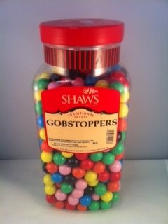 Wj Shaws Gobstoppers 3Kg Jar Old Sweet Shop Style