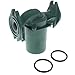 Taco 007-F5 Cast Iron Circulator, 1/25 HP Pump with Universal Pump Flange Gaskets and Wire Gland, Green