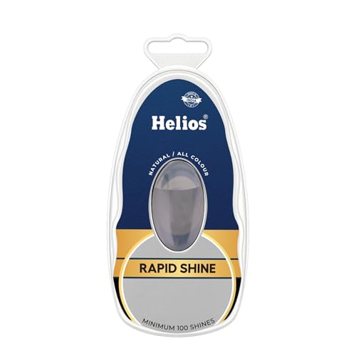 Image of Helios Rapid Shine Shoe Shiner | Instant Gloss Finish | Mess-Free Sponge Applicator | Long-Lasting Performance | Minimum 100 Shines Each