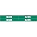 Brady 7242-4, 93164 Self-Sticking Vinyl Pipe Marker, (Pack of 50 Cards)