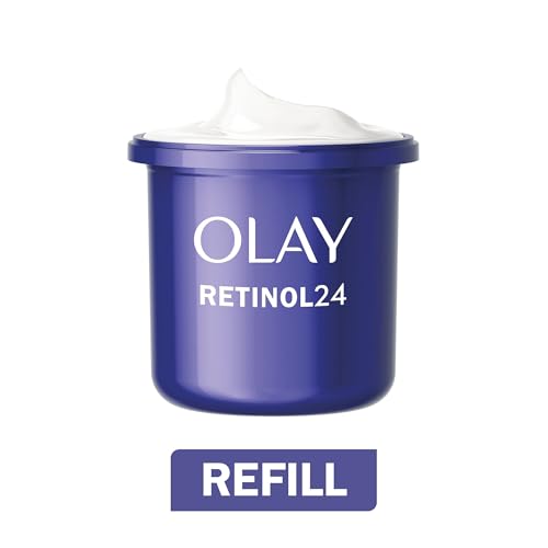 Olay Retinol 24 Crema Notte Viso, Skincare Con Vitamina E. Trattamento Notte Anti-Età: Leviga, Rinnova E Idrata, 50ml