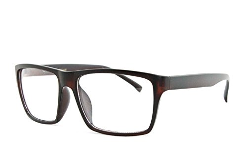 Image of Classic Unisex Squared Fashion Clear Lens Eye Glasses Frame Clear Lens Glasses Men Women