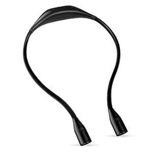 omitium LED Leselampe, Augenpflege LED Halslampe mit 3 Lichtfarben Zum Lesen,Wiederaufladbar LED Buchlampe für Lesen, Stricken, Camping, Reparieren, 1000mAh Akku [Energieklasse A+++] Schwarz