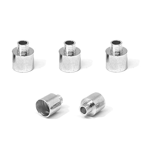 Galvanized Steel Bicycle Brake Sheath Stop, 7mm x 10mm, Pack of 5, silver, 7 x 10 mm