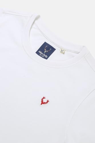 Image of Allen Solly Boys' Crew Neck T-Shirt | Stag Logo | Cotton | Regular Fit | Everyday Kids Casual Wear