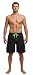 NORTY Swim - Mens Swim Suit, Black, Lime 39955-Large