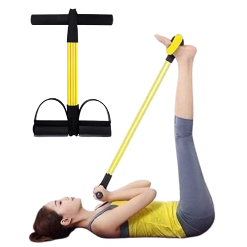 ComfortFriends Pull Reducer Leg Exercise Equipment Tummy Trimmer - Yoga Pedal Puller Resistance Band, Pedal Puller for Exercise, Stomach Exercise Equipment, Gym & Yoga Basic Equipment - 4 Tubes