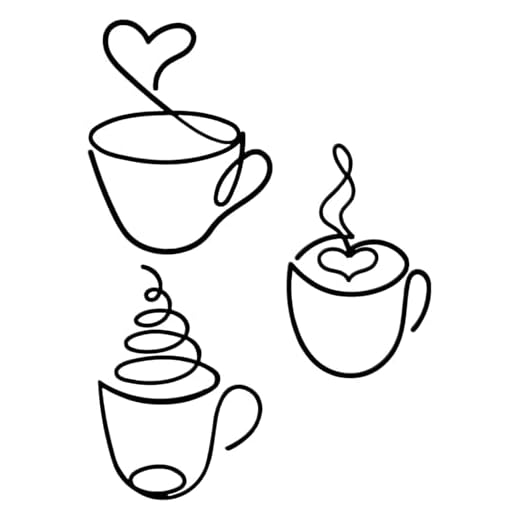 HUVZOR 3 Piezas Cuadros De Metal, Adornos Pared Metalicos Café Tazas Metal Cuadros Decorativos Minimalistas Quadros para Casa Cocina Coffee Pasillo Salon Decoracion, Negro