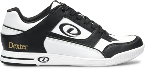 Dexter Men's Royal Bowling Shoes (for Right or Left Handed Bowlers- Universal Slide Soles on Both Shoes) - Black/White 6