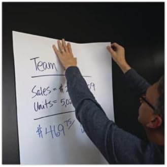 Miniatura 5 de Universal Almohadilla de caballete autoadhesiva, sin rayas, 25 x 30, blanco, 30 hojas, 2cartón