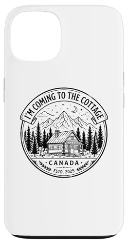 Hand-drawn Coming Cottage Canada Estd. 2025 Retro Vintage �X�}�z�P�[�X iPhone 13 �p