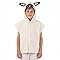 A2Z 4 Kids Girls Boys Lamb Sheep Costume Soft Fleece Hooded Cape - Sheep Costume AZ753 White One Size