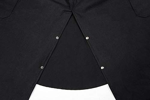 Image of M Mens Oilskin Western Australian Waterproof Duster Coat Jacket 23101BK