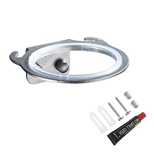 Porte Seche Cheveux Sans Percage Accroche Seche Cheveux Avec AdhéSif et Vis Accroche Seche Cheveux Mural Aluminium Support Mural Seche Cheveux Argent pour Chambres à Coucher, Toilettes,L'HôTel Cover