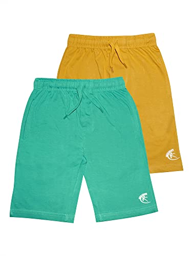 Image of KiddoPanti Boys Knit Knee Length Basic Short Pack of 2