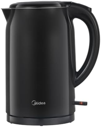 Chaleira Elétrica Preta Midea Double Wall 1,7L, Desligamento auto...