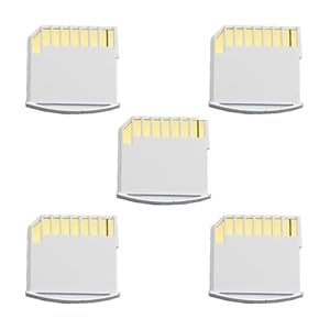 chenyang Micro SD TF auf SD Karte Kit Mini Adapter für zusätzlichen Speicher MacBook Air/Pro/Retina 5PCS