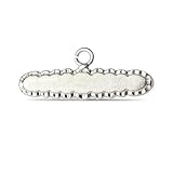 Alfiler Plata Ley 925m broche bebé 3cm. ovalado bordes ondulados. Grabación incluida en el precio - Personalizable - GRABACIÓN INCLUIDA EN EL PRECIO