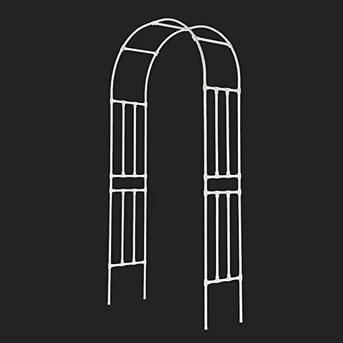 Arco Da Giardino Rampicanti Durevole Traliccio Di Rosa Padiglioni Arco Da Metallo Larghezza 120-300cm Bianco Arco Per Rose Garden Decoration Wedding Lawn(W180xH240cm/71x94in)