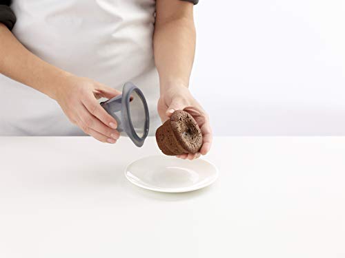 Miniatura 4 de Lékué Set 6 Moldes repostería Coulant Chocolate, silicona Negro Translúcido