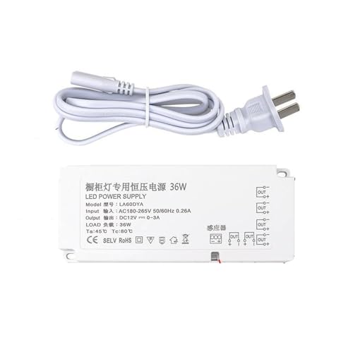 Transformateur DC12V 36W anti-scintillement pour ruban LED de meuble et dressing