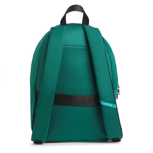 Image of Caprese Venus 19L Laptop Backpack Large | Stylish Color Block Bag with Signature Logo | 2 Compartments with Trolley Sleeve | Spacious Adjustable Strap Travel Backpack for Women