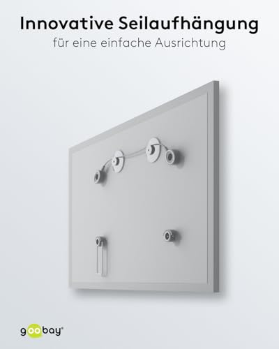 Goobay 63490 TV Wandhalterung Fernseher Halterung 37 - 70 Zoll (94 - 178 cm) Kabelsystem universelle Fernsehhalterung TV VESA Wandhalterung TV 50 kg – Bild 5