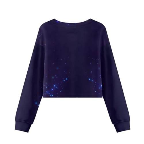 Cute Crop Tops for Kids Long Sleeve Fall Fashion Shirts for Girls Cropped Sweatshirt3