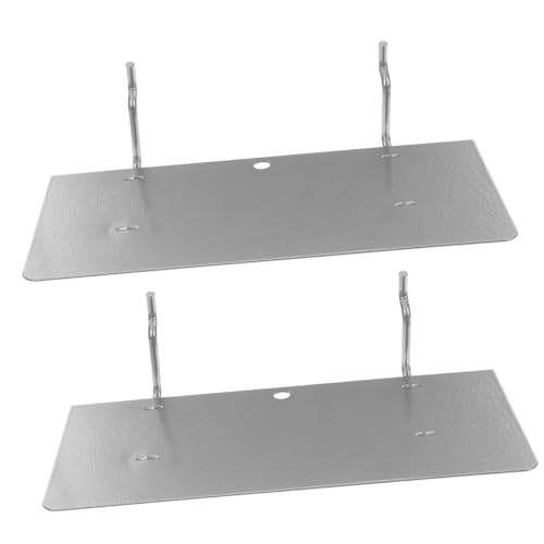 SHINEOFI 2 pièces Étagères Robustes pour Panneau Perforé Accessoires de Rangement pour Garage et Atelier Support Stable pour Organisation Murale Polyvalente