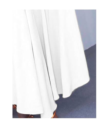 Image of SEMATOMALA Women's A Line Self Tie Waist Maxi Dress Round Neck Long Sleeve High Waist Plus Size Swing Flare Long Dresses
