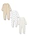 Care 4136 Pelele, Multicolor (Beige), 2-3 Years, Pack de 3