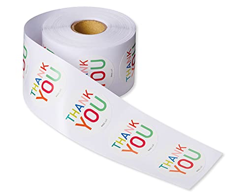 American Greetings Thank You Stickers Or Seals, Multi-Colored Text (500-Count) #TOP1