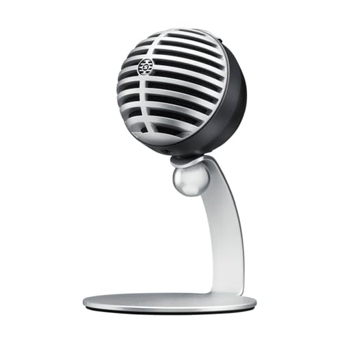 MV5 Microfono condensatore digitale con cardioide - plug -and -play con iOS, mac, pc, controllo sullo schermo, include cavi USB e Lightning, Grigio con schiuma nera