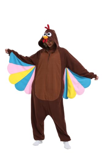 NAITOKE Halloween Adult Onesie Fleece Cosplay Pajamas for Women Men Teens