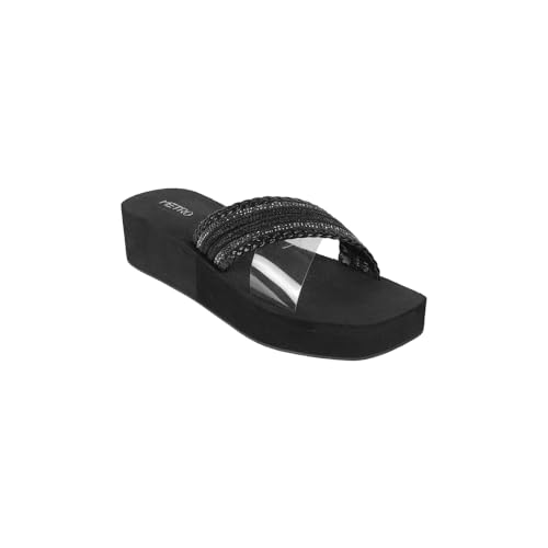 Image of Metro Women Wedge Heel Fashion Slip-on Sandal
