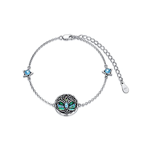 Aoboco Sterling Silver Celtic Tree Of Life Bracelet, Birthday Gifts For Women Her Mom Wife #TOP12
