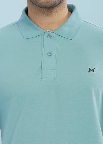 Image of Force NXT Men's Cotton Green Polo T-Shirt
