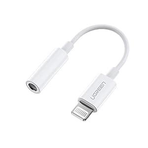 UGREEN Aux Adapter Lightning naar 3,5 mm MFI Certificering Jack Adapter Nylon Aux Kabel Compatibel met iPhone 14/ 13/ 13…