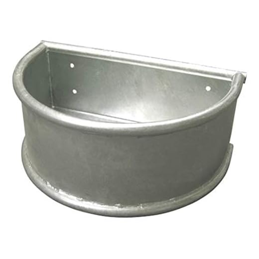 Kerbl Auge Semi-Circulaire Zinguée pour Cheval 28 L