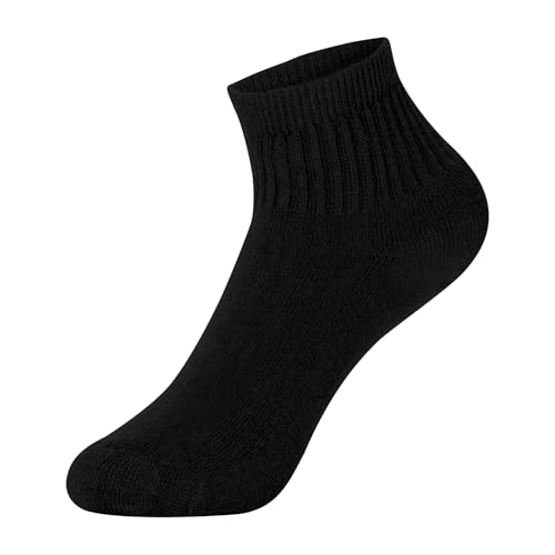 Image of Hanes Boys Socks, Crew, Ankle, & No Show, Stretch-Cotton Socks, Moisture-wicking, Cushioned, 12 & 14 Packs, Black White