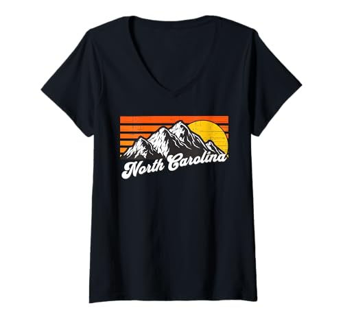 Image of Womens North Carolina V-Neck T-Shirt