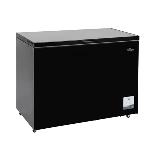 Willow W300CFB 292L Freestanding Chest Freezer with Removable Storage Basket, Electronic Thermostat, 4* Freezer Rating, Low Noise - Black - Image 5